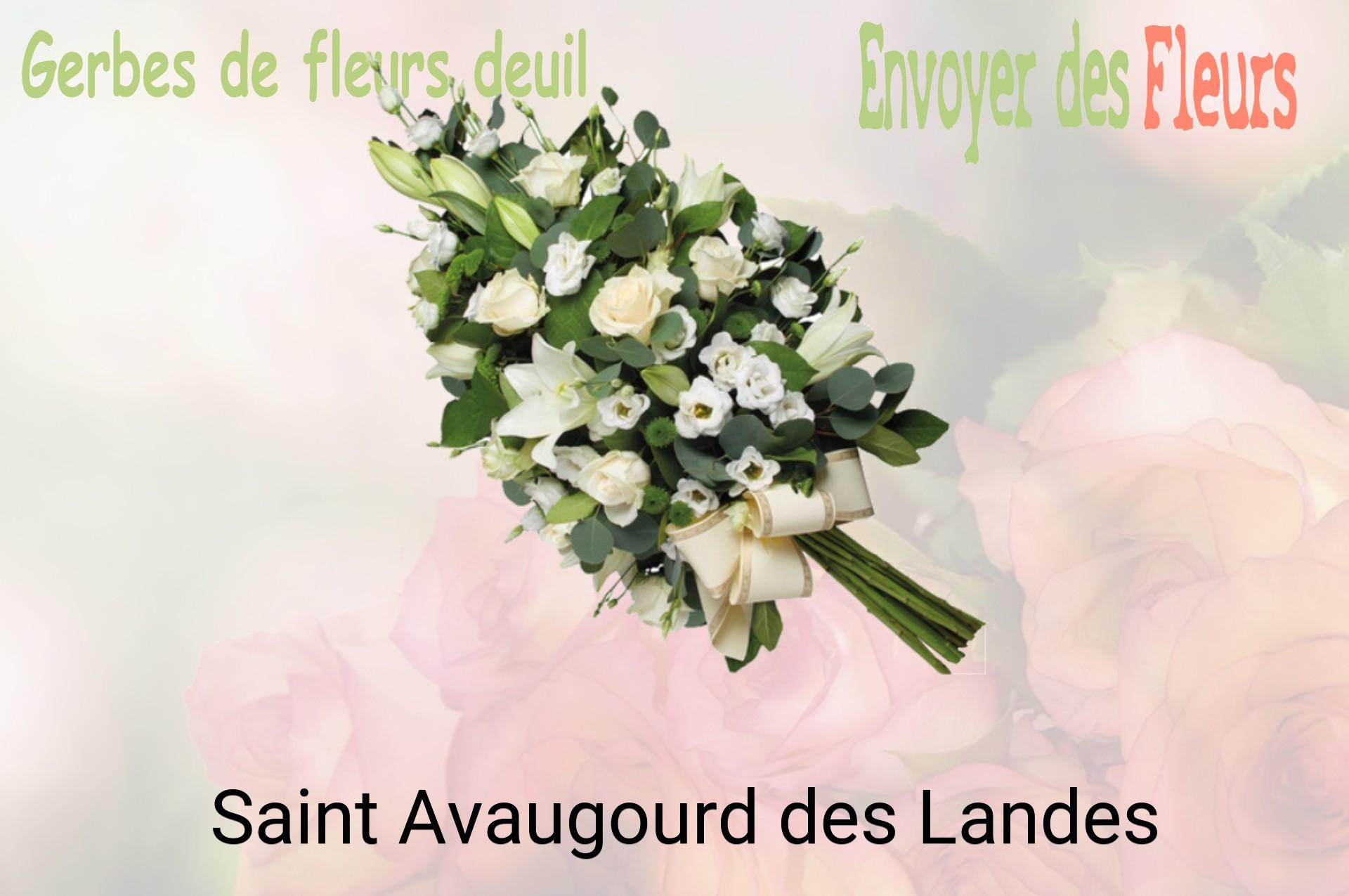 Gerbe de fleurs de deuil livrée à Saint-Avaugourd-des-Landes